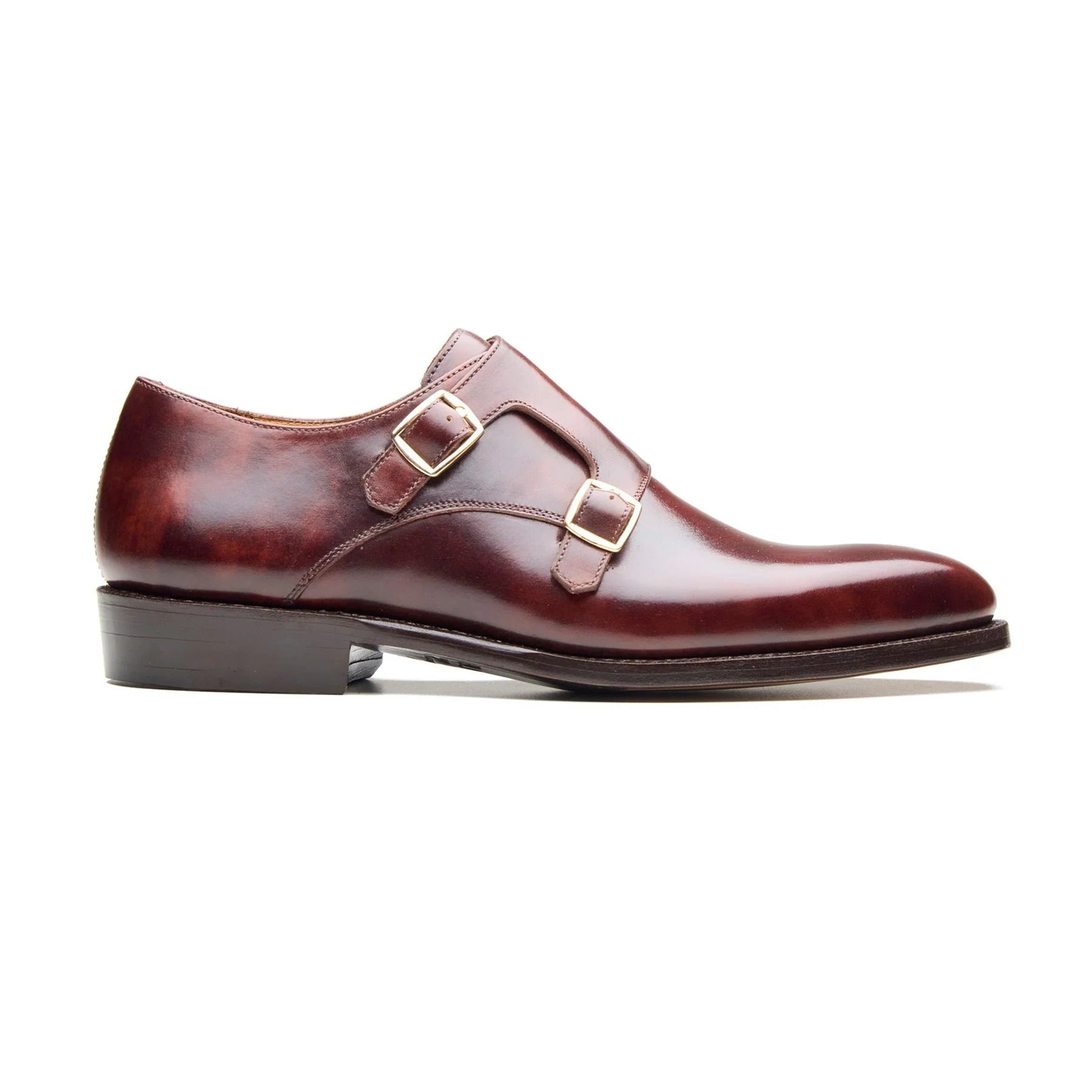 Velar-X, Double Monk Strap - Chestnut Museum Calf | New Age